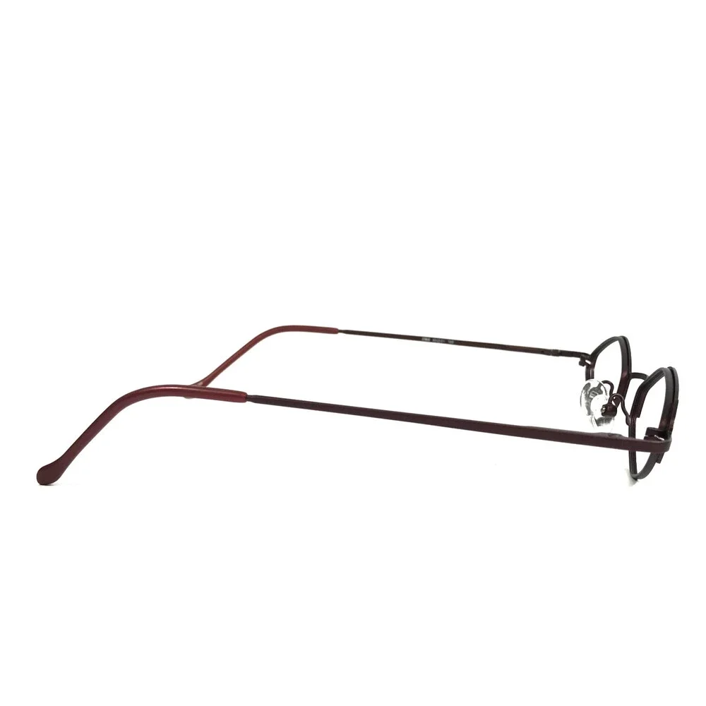 ogi Eyeglasses Frames 2068 COL. 59 Burgundy Red Geometric Wire Rim 43-21-140
